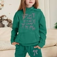 thumbnail image 2 of Girls Outfit Sets Toddler Boy Girl Long Sleeve Cute Print Warm Hoodie Sweatpant Kids Outfits Sweat Suit,2-13Y, 2 of 4