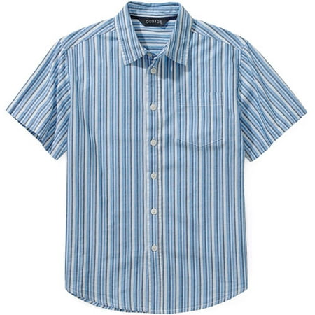 George - Boys' Short Sleeve Sharp Stripe Shirt