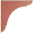 thumbnail image 2 of 1 3/4"W x 6"D x 6"H Small Olympic Wood Vintage Decor Bracket, Salvage Red, 2 of 6