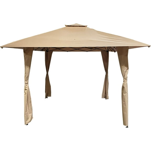 Garden Winds Custom Fit Replacement Canopy Top Cover Compatible with The PHI Villa 13' x 13' Sun Shade Gazebo - Upgraded Performance RIPLOCK 350 Fabric…