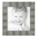 thumbnail image 2 of ArtToFrames 18" x 19" Platinum Ridge Brushed Slvr Picture Frame, 18x19 inch Silver Wood Poster Frame (WOM-5249),  Pack, 2 of 6