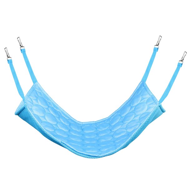 Gato hamaca cama cama colgante transpirable suave mascota jaula hamaca para jaula Azul 53x35cm Zulema Hamaca para gatos para jaula