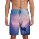thumbnail image 1 of Fotbe Night Sky Elk Pantalones Cortos de Pijama para Hombre, Ropa de Dormir, Pantalones de Pijama Cortos para Hombre-4X-Large, 1 of 6
