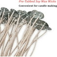 thumbnail image 3 of MILIVIXAY 100pcs 6.0inch ECO 12 Wicks for Soy Candles ,Pre-Waxed and Tabbed ECO Wicks for Soy Candles Making., 3 of 8