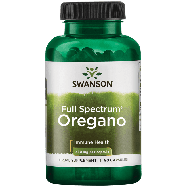 Swanson Oregano 450 mg 90 Capsules.
