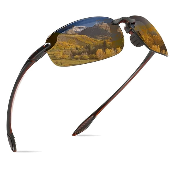 Gafas de Sol Polarizadas WISTON W8001 TR90 Sin Montura Marrón