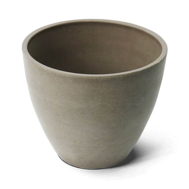 Algreen Valencia 10 x 8.3 Inch Plastic Flower Garden Plant Pot Planter, Taupe