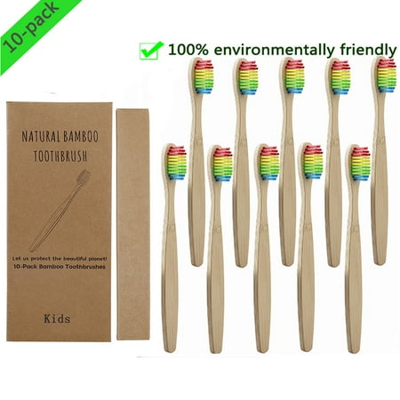 10pcs Soft Bristles Children Bamboo Toothbrushes Eco Friendly Oral Care Travel Tooth Brush;10pcs Soft Bristles Children Bamboo Toothbrushes Oral Care Tooth Brush