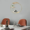 thumbnail image 5 of 3-Tier Round+ Moon Storage Display Rack Storage Display Rack Wall Mounted Shelf 10*29cm for Living Rooms, Bedrooms, Kitchens, 5 of 22