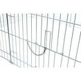 thumbnail image 7 of TRIXIE Enclosed Outdoor 34 cu. Ft. Galvanized Metal Small Animal Cage with 5 Doors, Silver, 7 of 7