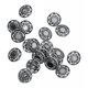 thumbnail image 5 of Botones de vástago Soledad 30 piezas plata antigua 18 mm patrón floral clásico, 5 of 9