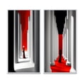 thumbnail image 2 of Designart "Wandering Minimalism Architectural Journeys I" Abstract Landscape Framed Wall Art Set Of 2 - Modern Red Framed Wall Art Set Of 2, 2 of 6