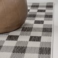 thumbnail image 3 of JONATHAN Y TUSCAN SUN 2 x 8 Runner Rug, Darcy Traditional Geometric Bold Gingham - Black/Cream, TSN201A-28, 3 of 8