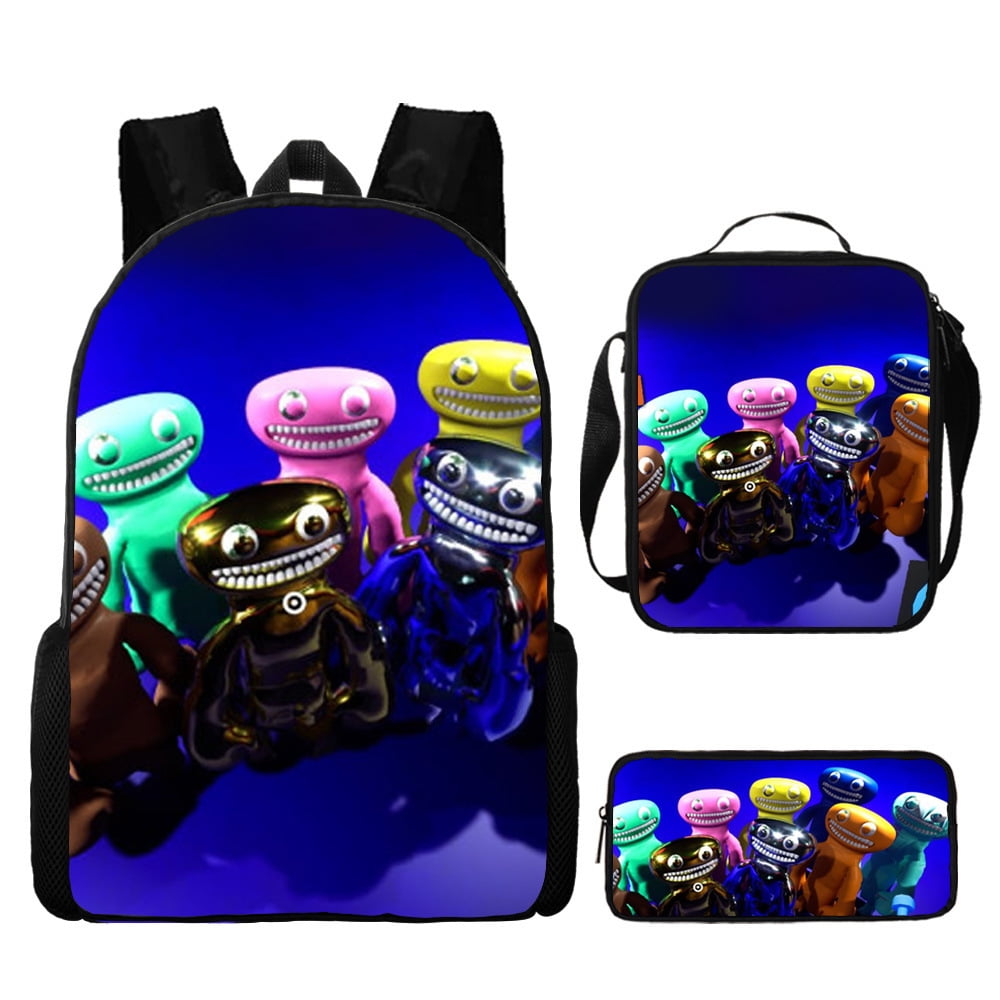 XGeek 3Pcs Garden of Banban Backpack, Cute Bookbag with Handbag Pencil Case  for Boys Girls 