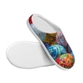 thumbnail image 3 of Balery Easter Eggs Pattern Women's Fuzzy Memory Foam Slippers Fluffy Winter House Shoes Indoor and Outdoor-40/41, 3 of 7