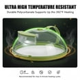 thumbnail image 6 of Microwave Splatter Cover with Water Steamer: 10" Tall Dome Plate Microwave Cover for Food with Handle and Vent - Keeps Food Moist, Easy Clean, Splatter Guard, 6 of 9