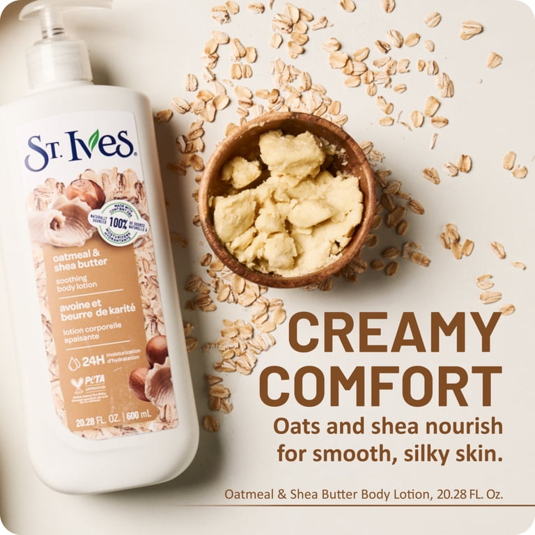 St. Ives Oatmeal & Shea Butter Hand & Body Lotion, Moisturizing