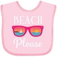 thumbnail image 3 of Inktastic Beach Please Sunglasses Gift Girls Baby Bib, 3 of 4