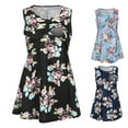 thumbnail image 1 of Chemisier de Maternité pour Femmes, Blouse d'Allaitement à Fleurs, Manches Courtes, Col Rond, 1 of 9