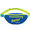 Blue / Green, variant on DARE Retro Fanny Pack with Adjustable Belt 2 Zippered Pockets Neon Hip Pack