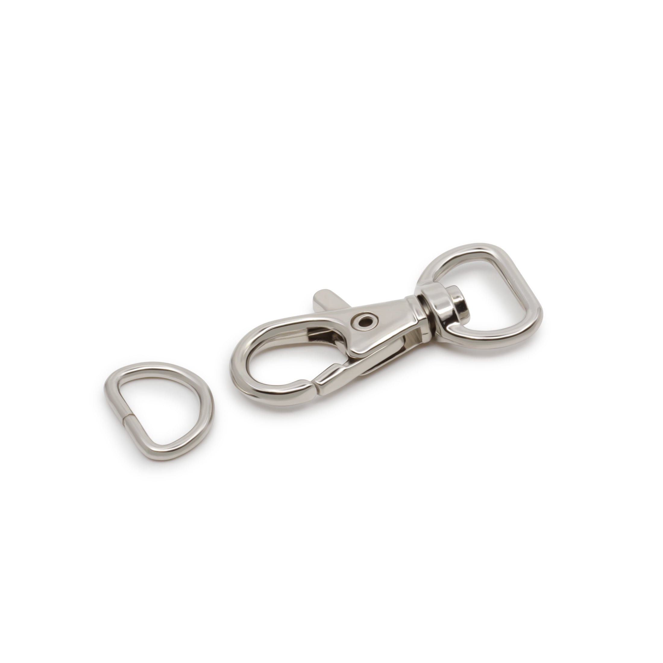 Dritz 1/2" Swivel Hooks & D-Rings, 12 Sets, Nickel
