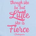 thumbnail image 2 of CafePress - Though She Be But Little She Be Fierce Body Suit - Long Sleeve Cotton Baby Bodysuit, 2 of 4