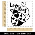 thumbnail image 2 of Love Bug Ladybug Lady Self-Inking Rubber Stamp Ink Stamper - Red Ink - Large 1-1/2 Inch, 2 of 7
