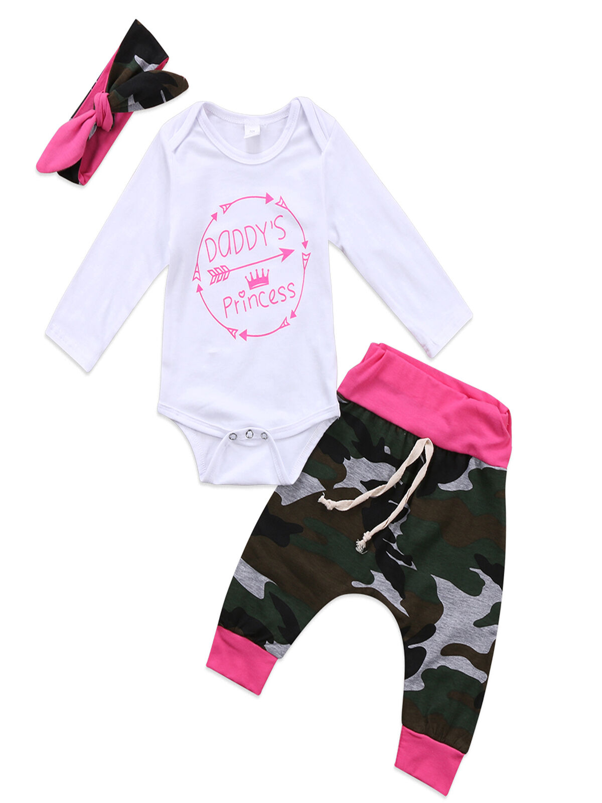 infant girl pink camo clothing