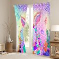 thumbnail image 3 of Feelyou Mermaid Tale Blackout Curtains Set of 2 (52x84 Each), Ocean Window Curtains, 3 of 6