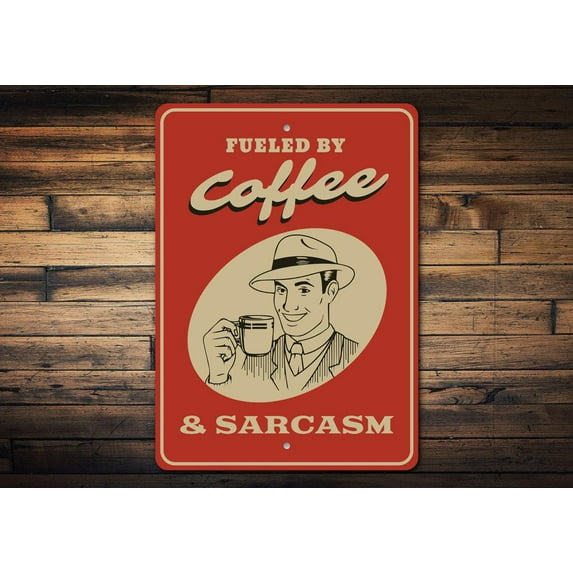 Amusing Witticism Novelty Sign, Metal Wall Decor - 10x14 inches