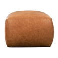 thumbnail image 3 of Poly and Bark Poly & Bark Denver Leather Ottoman - Full Grain Genuine Italian Leather Cognac Tan, 3 of 5