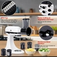 thumbnail image 5 of PQPO Slicer Shredder Grater Attachment For Kitchenaid Stand Mixer with 5 Blades, Compatible with Kitchenaid Mixer Attachments,Cheese Grater Attachments, 5 of 7