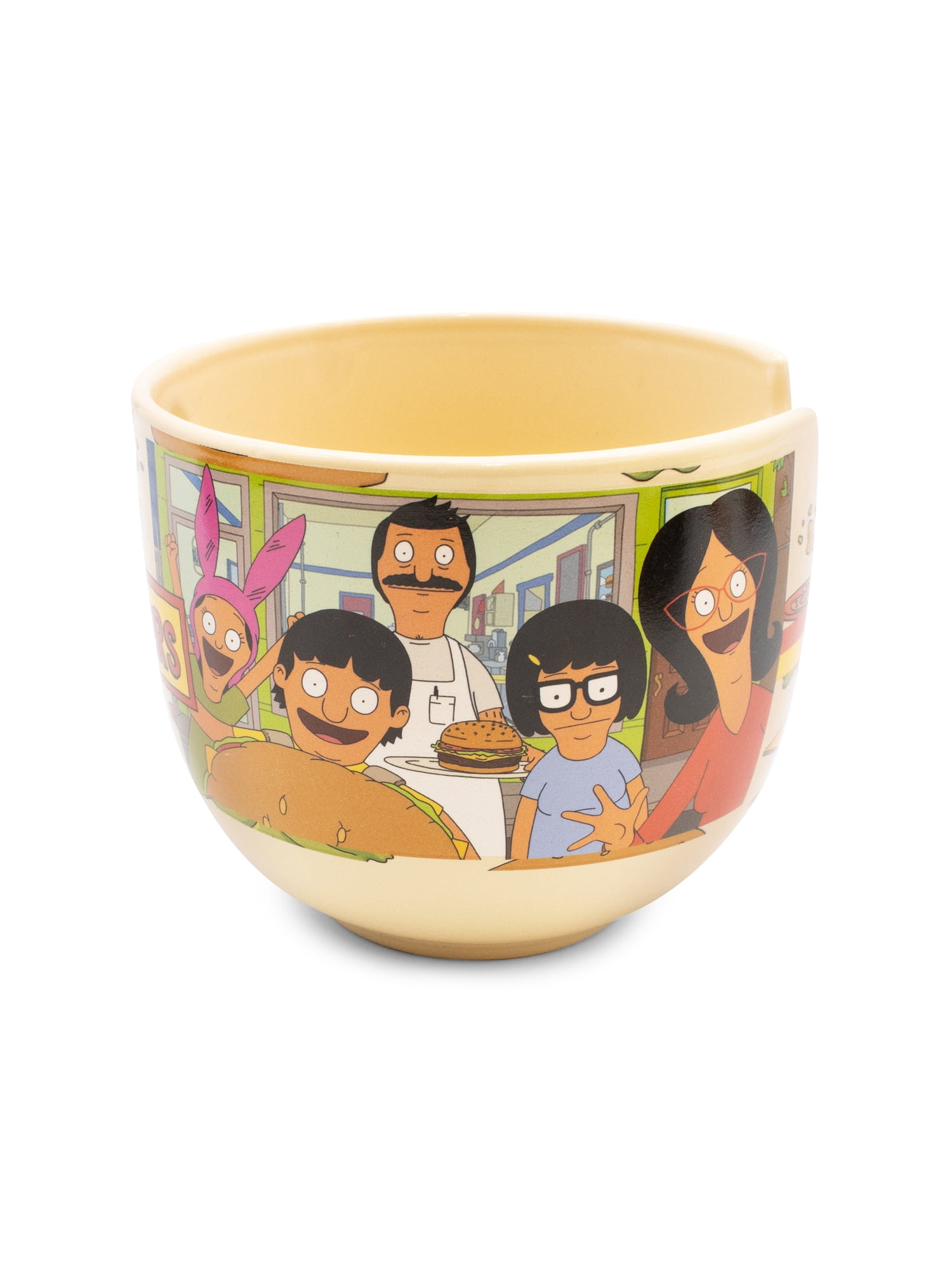 CultureFly Bob’s Burgers Ramen Bowl Set, 18 oz Bowl, Chopsticks, & Spoon, Officially Licensed