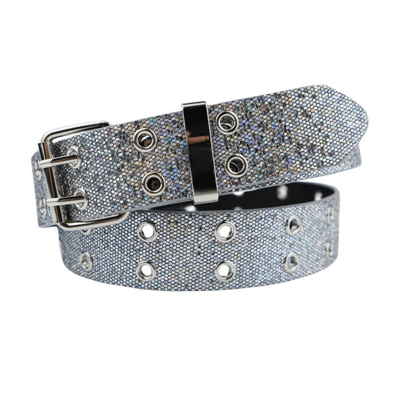 Punk Waist Belly Chain Belt for Women Men for Street Dance Prom Hip Hop Rock Bands Grommet Belt Jean Stunning Buckle