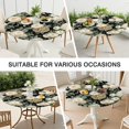 thumbnail image 7 of Pioneer Flower Floral Print Pattern Round Fitted Tablecloth with Elastic Edge,Dining Table Cover Waterproof,Outdoor Round Tablecloth for Camping,Dining,Indoor and Outdoor, 7 of 7