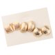 thumbnail image 5 of 3 Pares de Conjuntos de Aretes con de Geométricas Variadas para Mujer Orejeras, 5 of 7