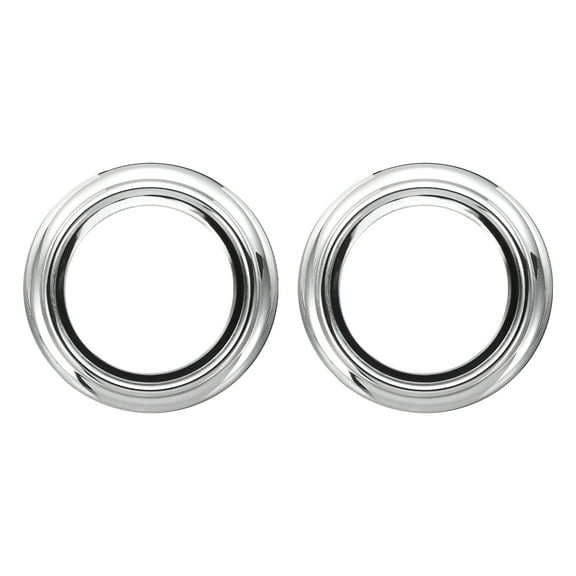 2 Pack Tub Spout Ring, 2-1/4" ID x 3-9/16" OD Bathtub Spout Trim Plate Cover Ring, Decorative Bathtub Faucet Remodeling Surround Sealing Spacer Plate for Bathroom, Silver