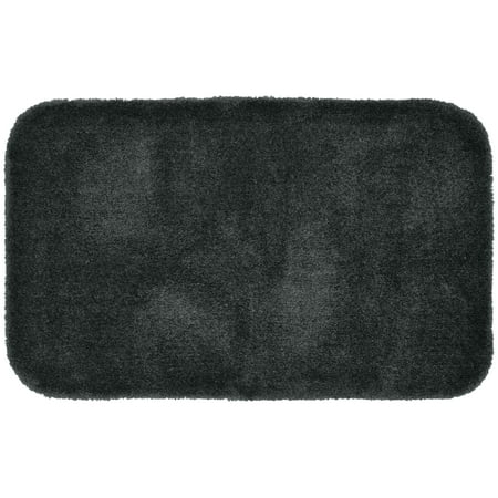 rug gray bath dark plush washable finest garland x40 ultra luxury