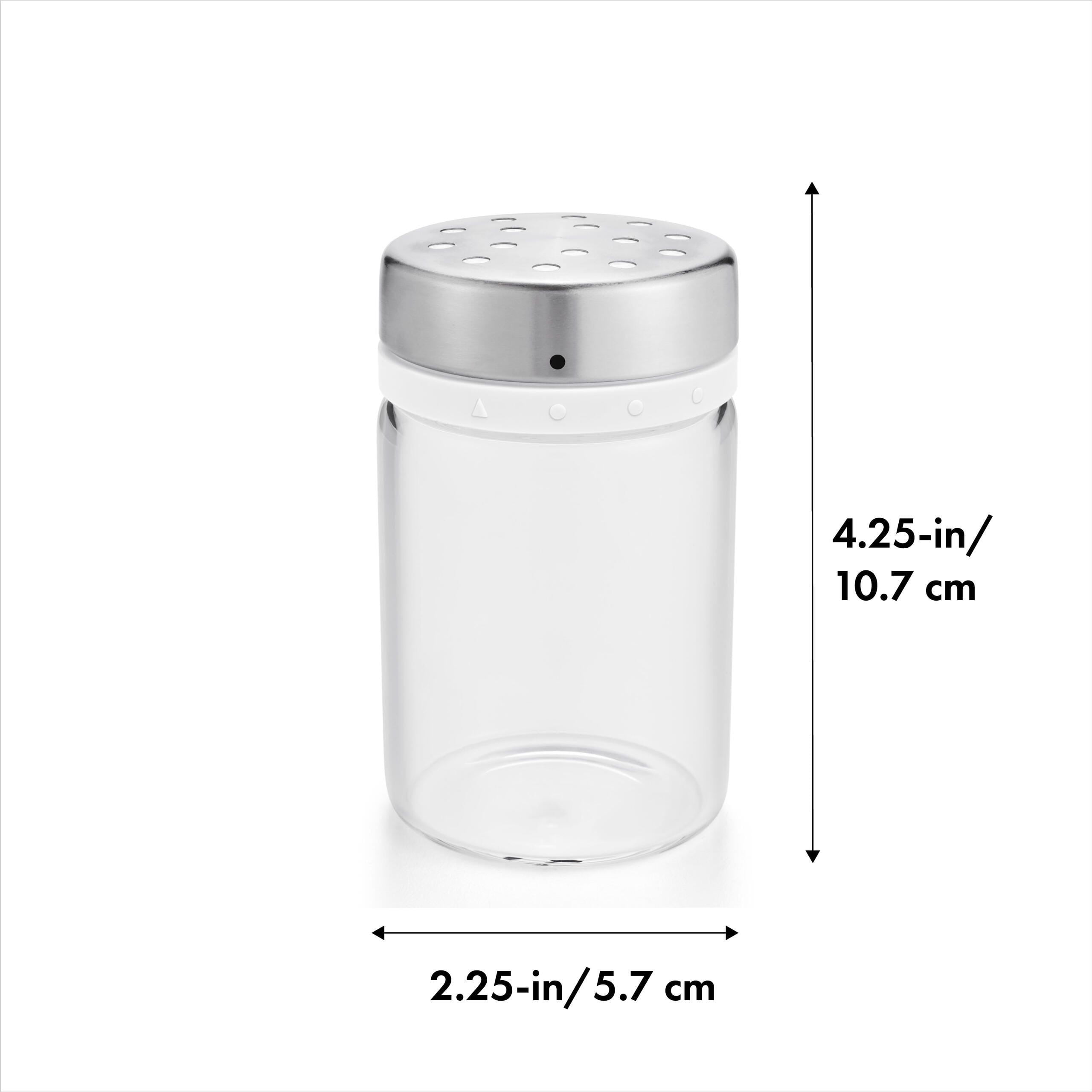 OXO Adjustable Shaker, Stainless Steel Seasoning & Spice Shaker with Adjustable Pour Settings