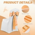 thumbnail image 6 of Y YUNHSOM Satin Chair Sashes Ties Universal Ribbon Knots Bows for Party Wedding Reception Ceremony, 6 of 8