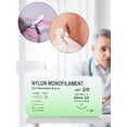thumbnail image 2 of Kit Sutura Nailon 2/0 Hilo Médico 10 Uds. para Ejercicios Enseñanza Sutura, 2 of 9