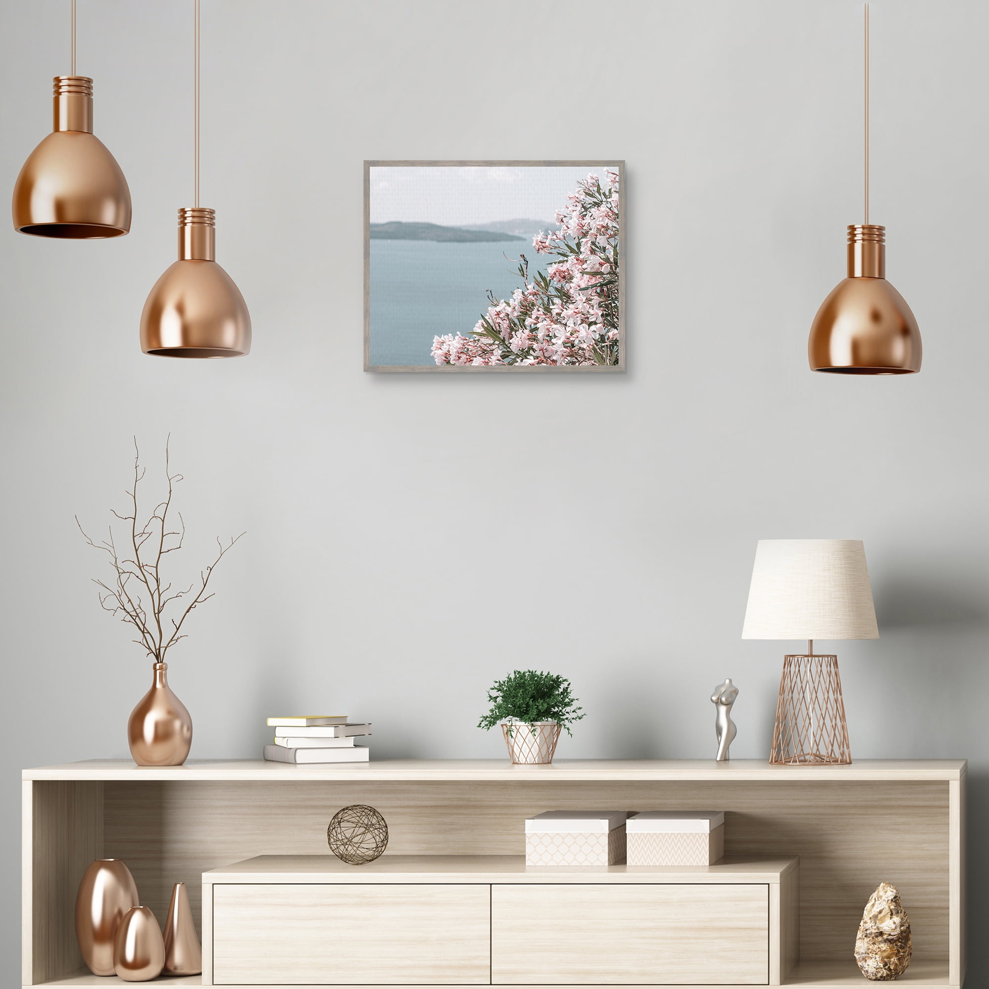 Summer In Santorini by Heather Loriece Framed Canvas Art Print