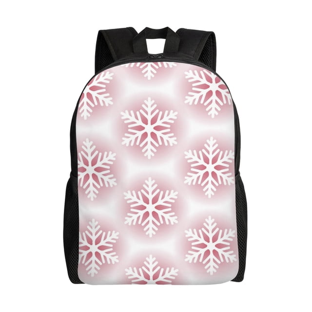 Fotbe Christmas Snowflakes Mochila de Viaje para Laptop, Mochila Ejecutiva Delgada y Resistente 15.6"