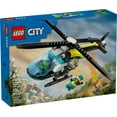 thumbnail image 3 of LEGO City Emergency Rescue Helicopter, Toy Aircraft Playset for Kids, Fun Gift for Boys and Girls Aged 6 Plus, Hiker, Rescuer, and Pilot Minifigures, Chopper with Winch and Spinnable Rotors, 60405, 3 of 8