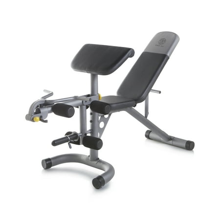 Gold's Gym XRS 20 Olympic Workout Bench with Removable Preacher (Best Leg Machines At The Gym)