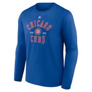 Men's Majestic Royal Chicago Cubs High Praise Long Sleeve T-Shirt