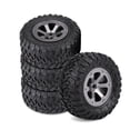 thumbnail image 2 of Juego de 4 neumáticos de goma para orugas, escala 1:16, accesorio RC, control remoto, pieza de coche militar, 2 of 13