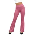 thumbnail image 6 of Pink Dress Pants Womens Pull up Elderly Pants Drape High Waist Ladies Stretch Trousers Business Casual Slacks, 6 of 7