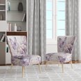 thumbnail image 2 of Designart « Purple Butterfly captivate Flight II » Fauteuil d'Appoint Rembourré à Animaux Violets - Fauteuil Moderne pour Salon, 2 of 7
