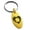 Gold, variant on Stainless Steel Camera Shutter Heart Engraved Small Oval Charm Keychain Keyring